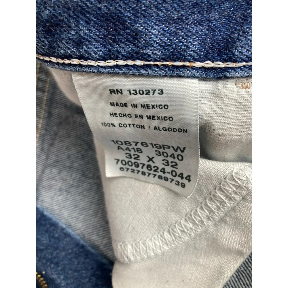 Rustler Jeans Denning Blue Straight Leg Regular Fit 100% Cotton Size 32x32